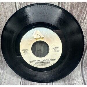 45 RPM 7" Record Barry Manilow Lonely Together & The Last Duet Arista Single